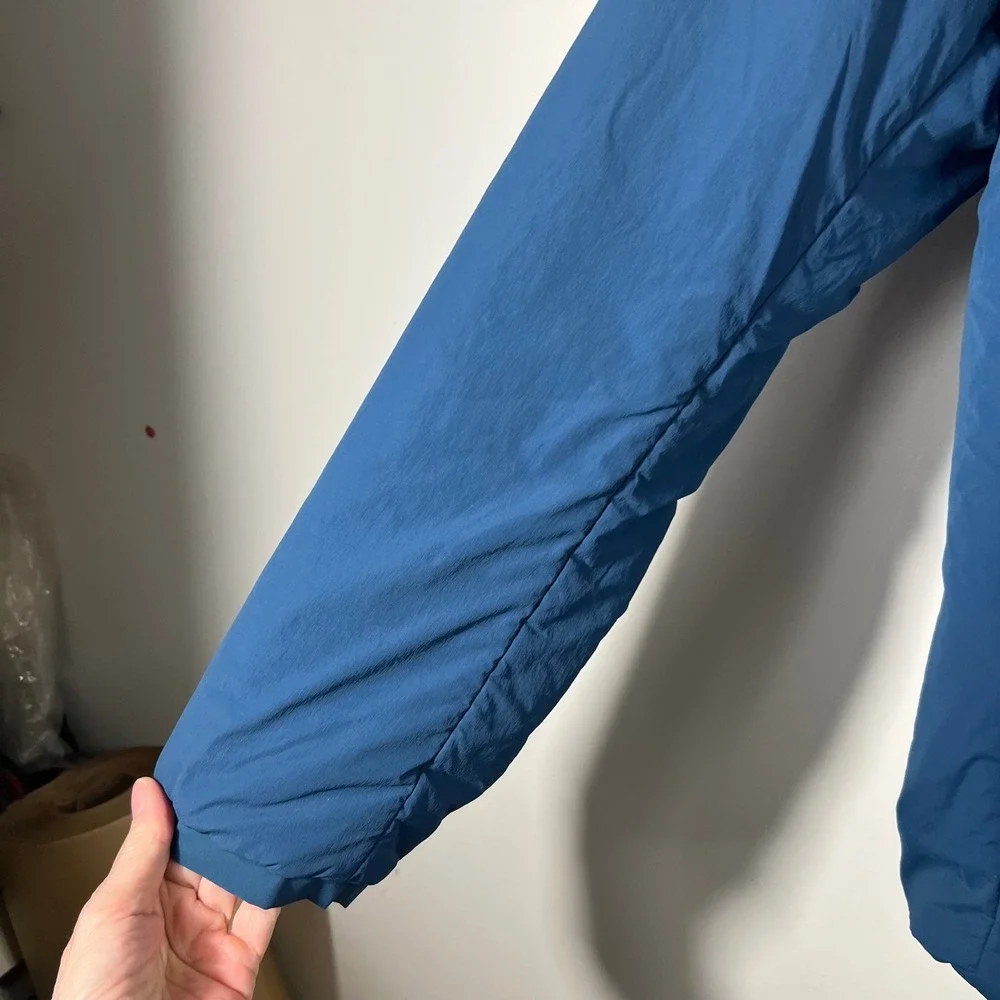 Mens The North Face Soft Shell Insulated Hooded Zip Jacket Teal Blue 2XL